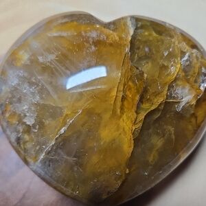 Golden Healer Heart-Shaped Stone Accent